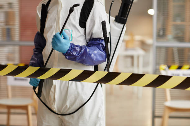 Professional Sewage Cleanup technician working in Jamestown, NC